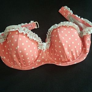 Polka dot bikini top